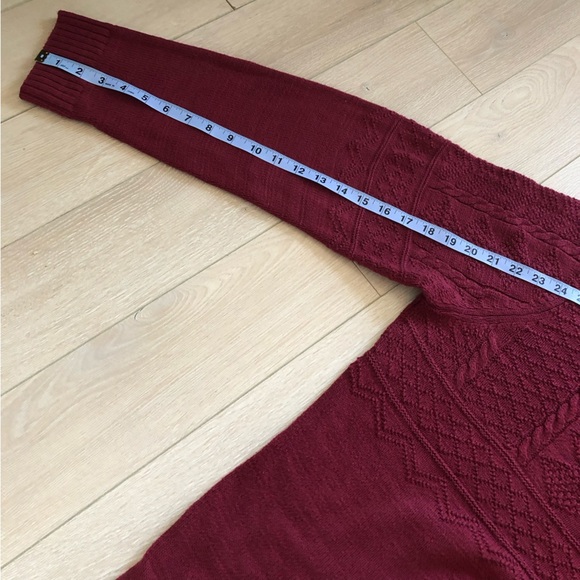 Abercrombie & Fitch Textured Crew Neck Sweater in Red Men’s Size XL - Picture 9 of 10